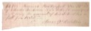Bridgeport School tax receipt $2.98 paid by Charles Nicholson to Isaac Holstein for 1855.
