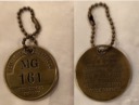Brass Tool Tag - Bethlehem Steel Bridgeport Quarry.