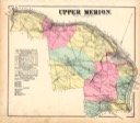 Upper Merion Map from the Hopkins 1871 atlas.