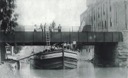 Canal boat on the Bridgeport section of the Schuylkill Navigation Company canal, circa 1920.