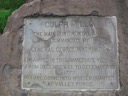 Detail of stone marker commemorating the Continental Army