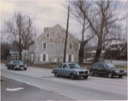 The King of Prussia Inn, stranded in the medial strip of US 202 in the 1980s.