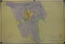 Hand-colored Swedeland land use map from 1956.