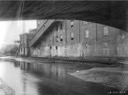 The back of the A. H. March Meat Packing Plant on the Schuylkill Canal in 1928. (Courtesy of the Historical Collection of the Philadelphia Water Department.)
