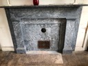 Fireplace in Selma Mansion, Norristown faced in King of Prussia Marble.