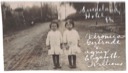 Williams Girls in front of the Swedeland Hotel, c. 1916.