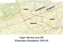 Elementary boundaries for the Upper Merion Area School District starting in the 2019-20 school year.