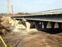 Bridge construction over the Schuylkill in 2019, part of the US 422 Project. Courtesy of Jim Brazel.
