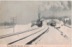 Valley Forge Train Station in winter postcard, early 1900s.