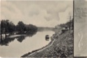 Schuylkill River at Valley Forge Train Station Postcard. c. 1910