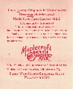 Maple Croft Farm Flyer.
